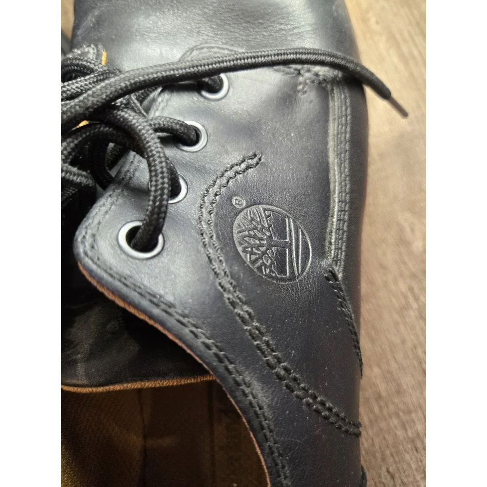 Timberland Waterproof Mens Black Leather Lace Up Oxford Shoe Size 12M‎